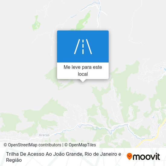 Trilha De Acesso Ao João Grande mapa
