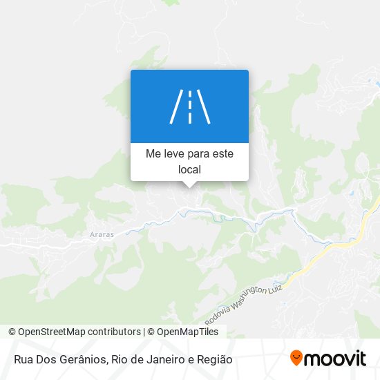 Rua Dos Gerânios mapa