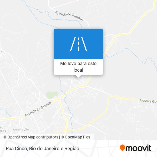 Rua Cinco mapa