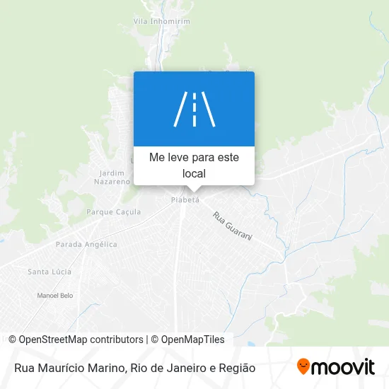 Rua Maurício Marino mapa