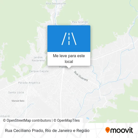 Rua Ceciliano Prado mapa