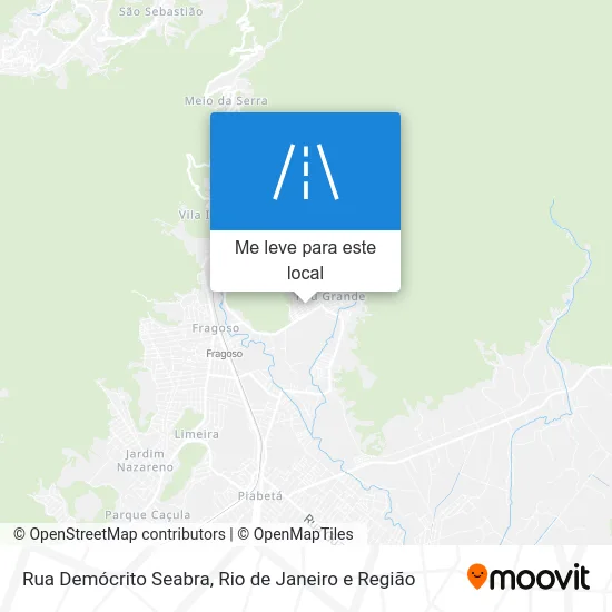 Rua Demócrito Seabra mapa