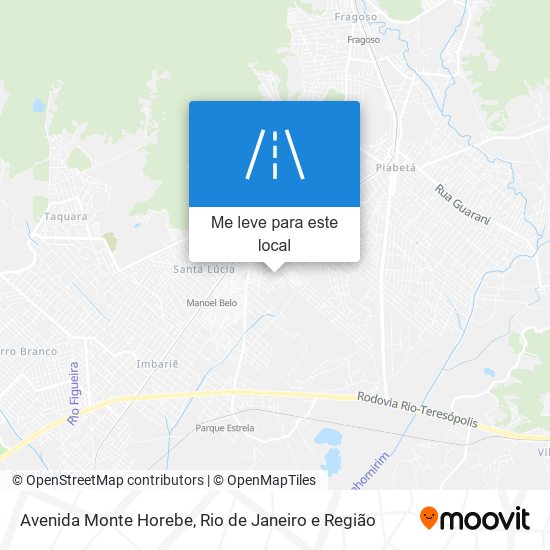 Avenida Monte Horebe mapa