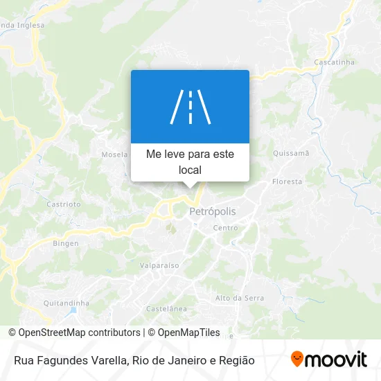 Rua Fagundes Varella mapa