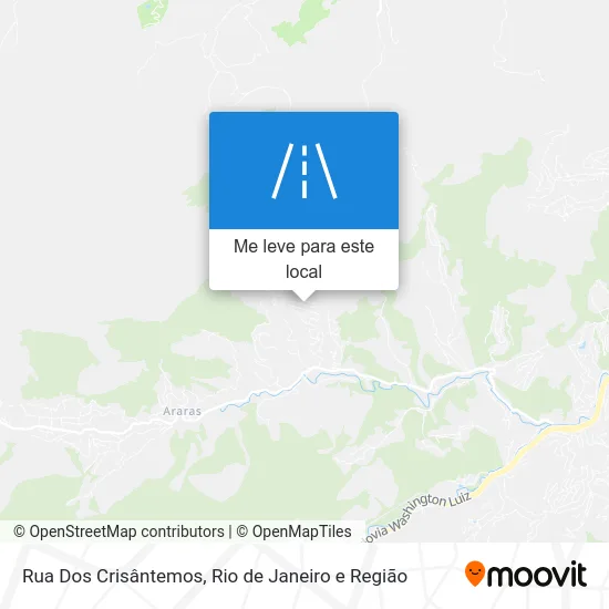 Rua Dos Crisântemos mapa