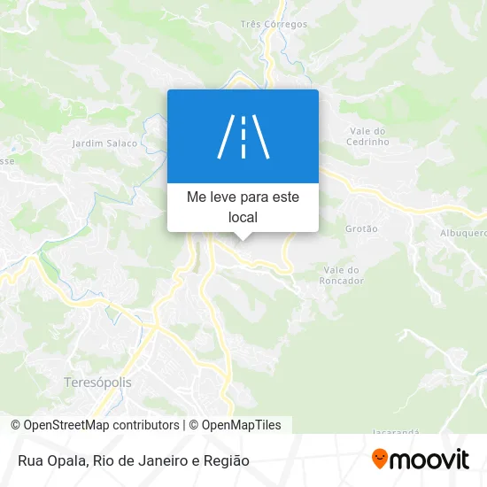Rua Opala mapa