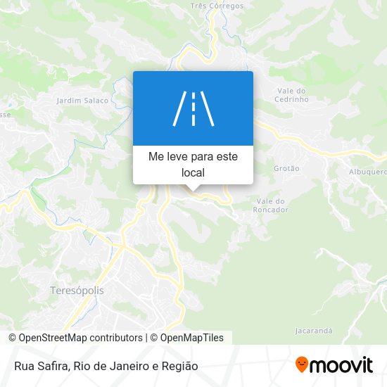 Rua Safira mapa