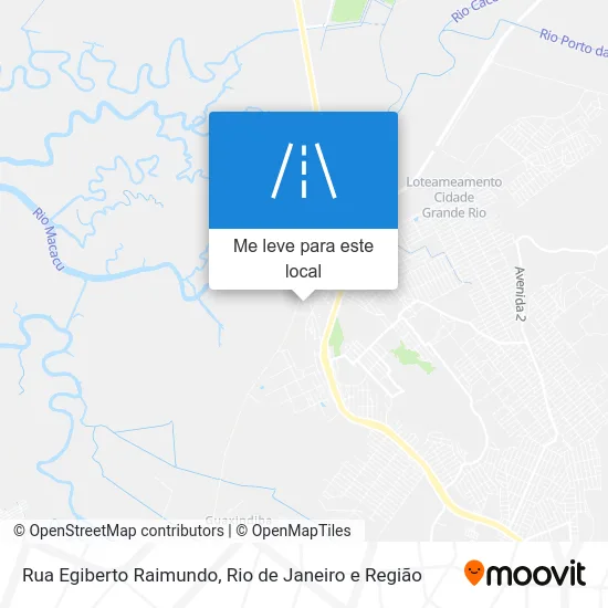 Rua Egiberto Raimundo mapa