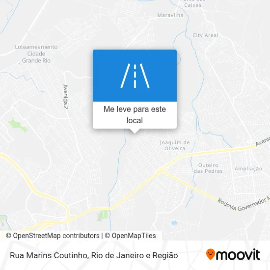 Rua Marins Coutinho mapa