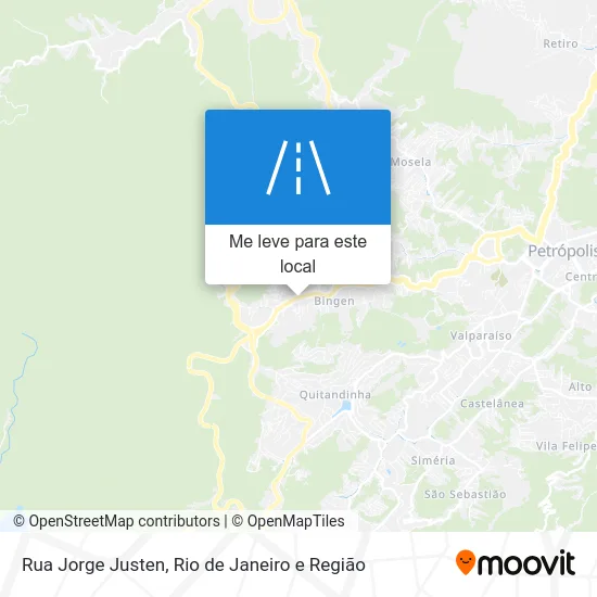 Rua Jorge Justen mapa