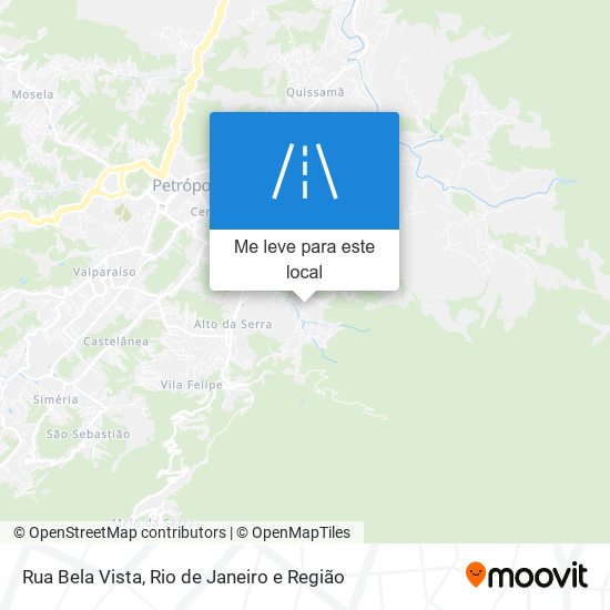 Rua Bela Vista mapa