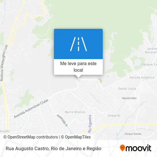 Rua Augusto Castro mapa