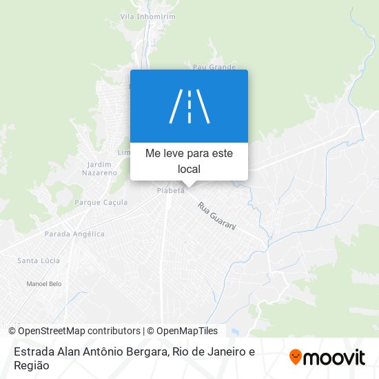 Estrada Alan Antônio Bergara mapa