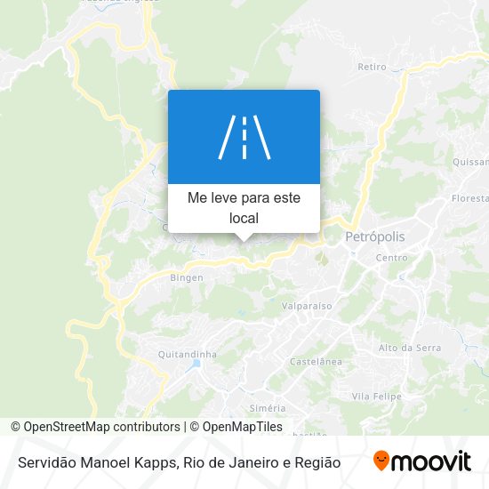 Servidão Manoel Kapps mapa
