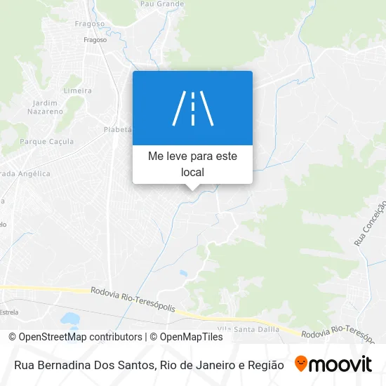 Rua Bernadina Dos Santos mapa