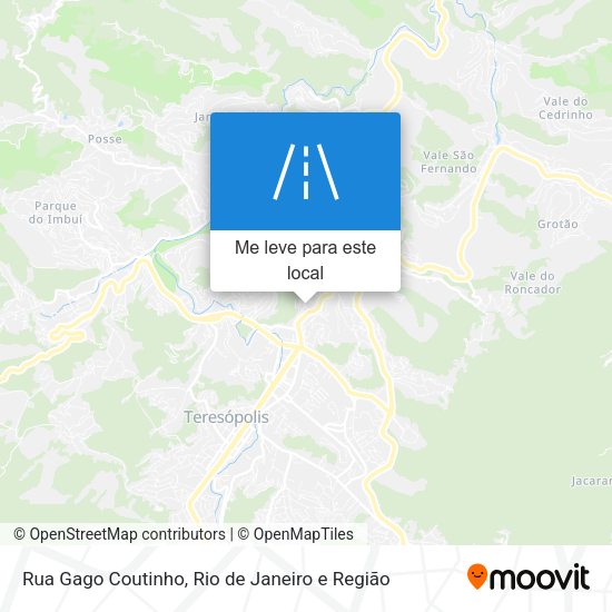 Rua Gago Coutinho mapa