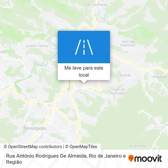 Rua Antônio Rodrigues De Almeida mapa