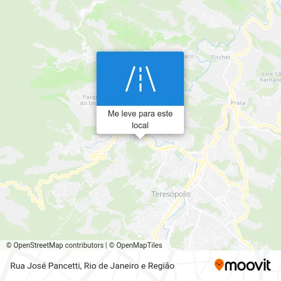 Rua José Pancetti mapa