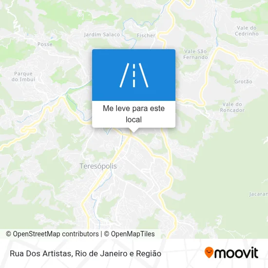 Rua Dos Artistas mapa