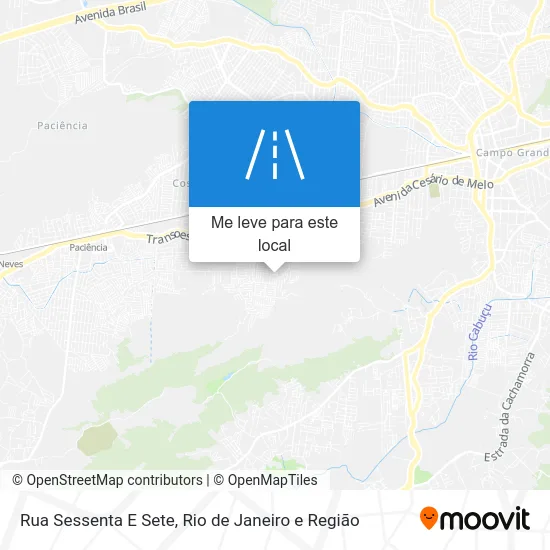Rua Sessenta E Sete mapa