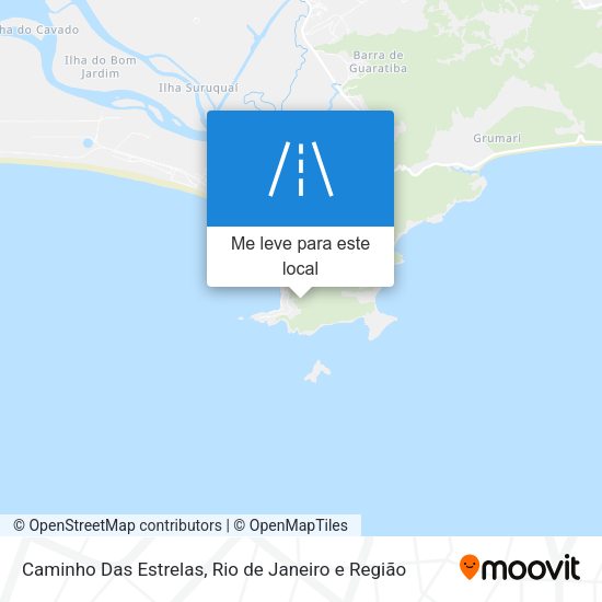 Caminho Das Estrelas mapa