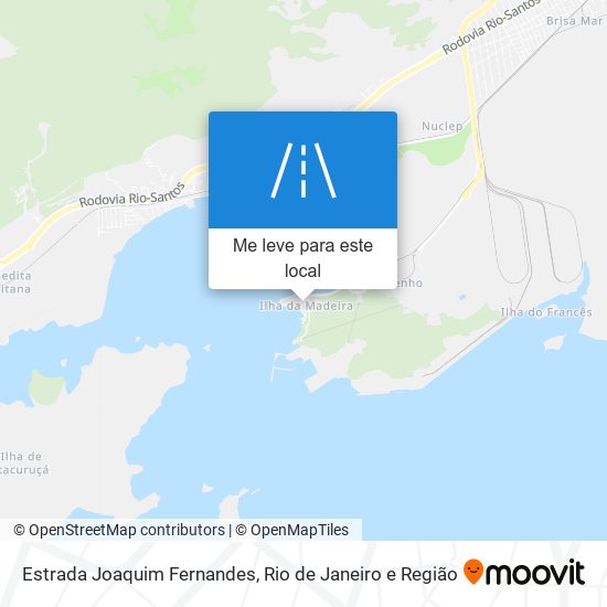 Estrada Joaquim Fernandes mapa