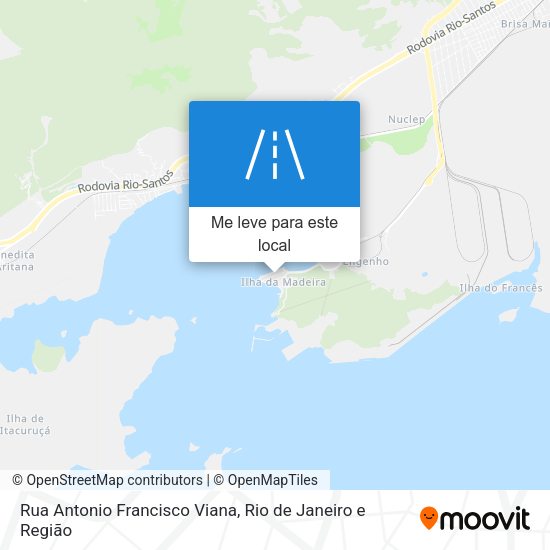 Rua Antonio Francisco Viana mapa
