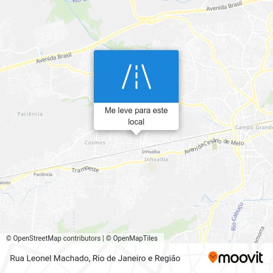 Rua Leonel Machado mapa