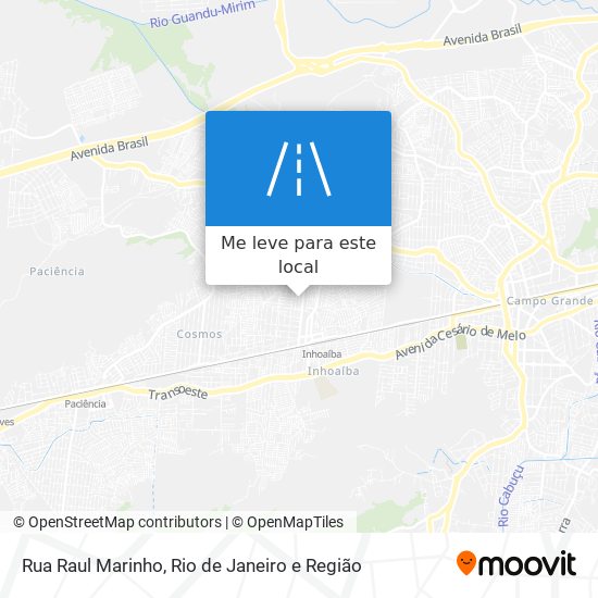 Rua Raul Marinho mapa