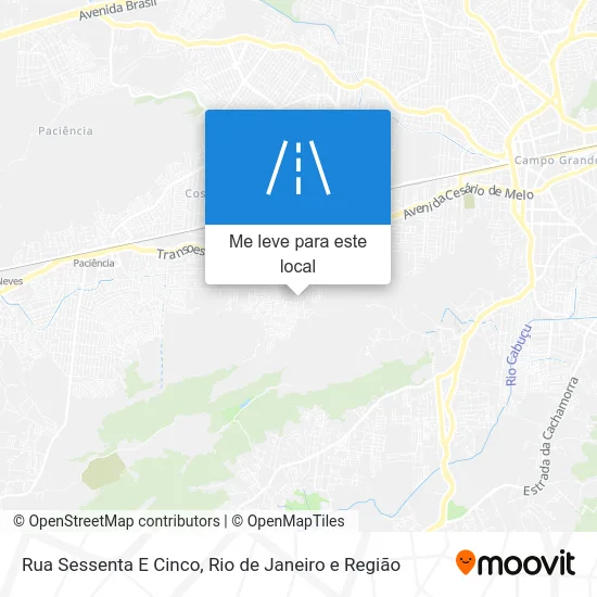 Rua Sessenta E Cinco mapa
