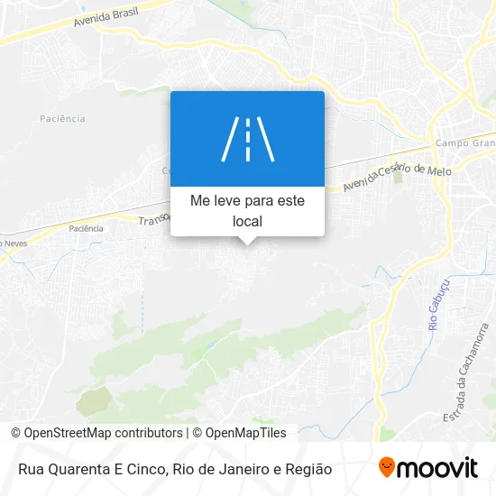 Rua Quarenta E Cinco mapa