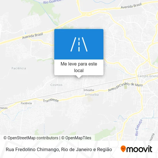 Rua Fredolino Chimango mapa