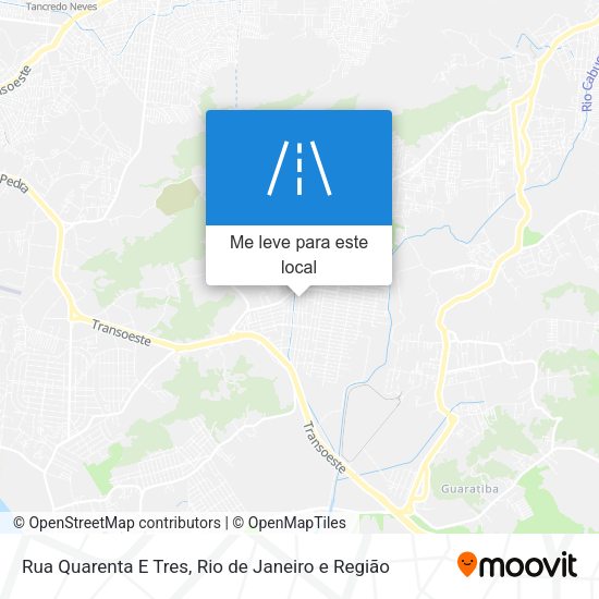 Rua Quarenta E Tres mapa