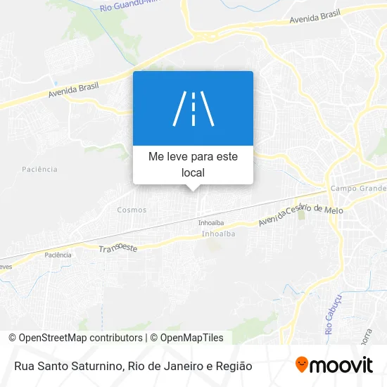 Rua Santo Saturnino mapa