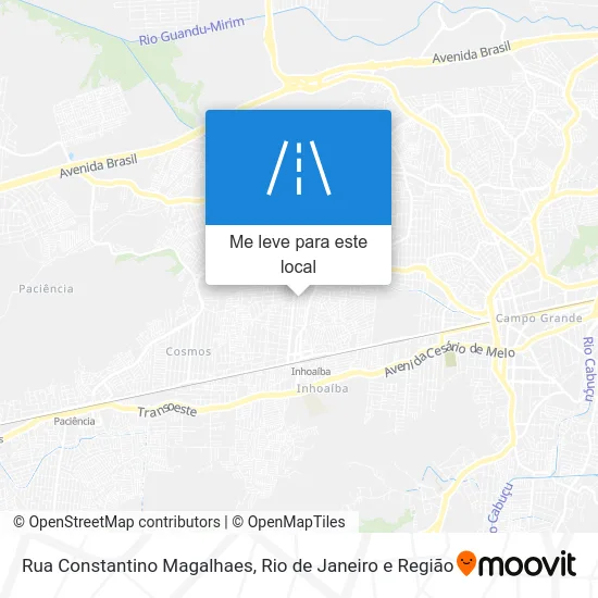 Rua Constantino Magalhaes mapa