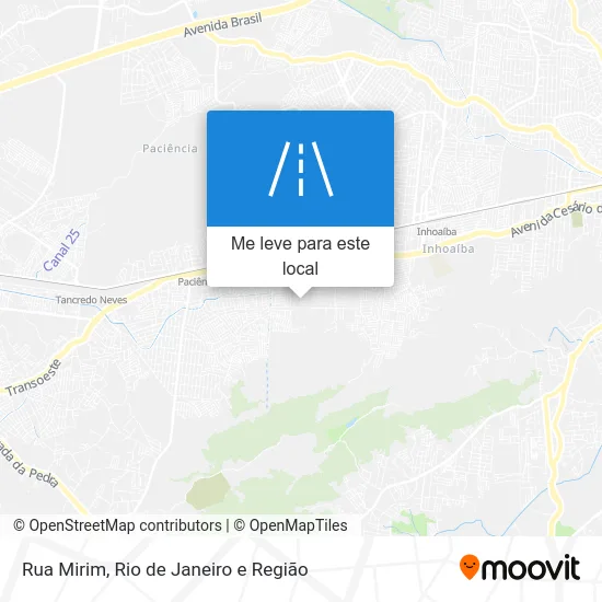 Rua Mirim mapa