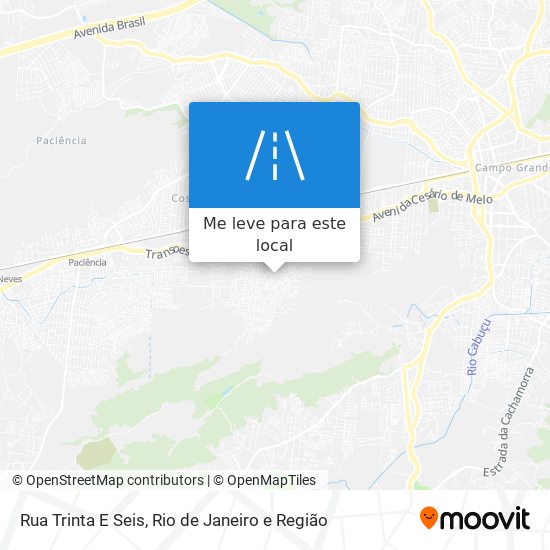 Rua Trinta E Seis mapa