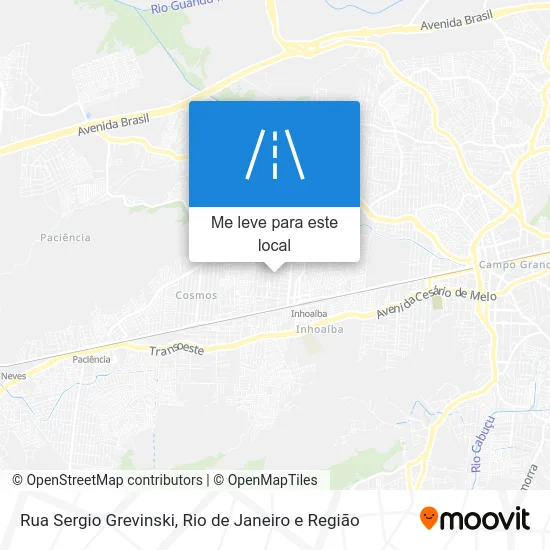 Rua Sergio Grevinski mapa