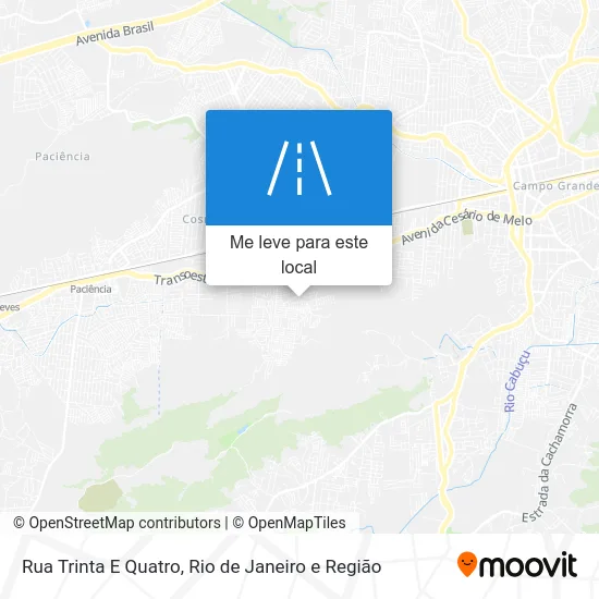 Rua Trinta E Quatro mapa