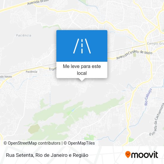 Rua Setenta mapa