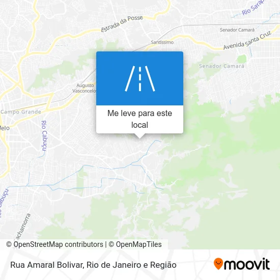 Rua Amaral Bolivar mapa
