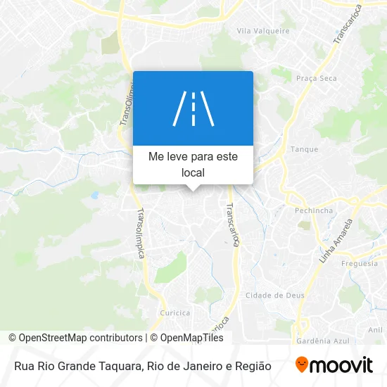 Rua Rio Grande Taquara mapa