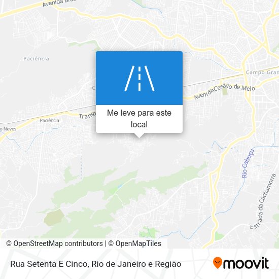 Rua Setenta E Cinco mapa