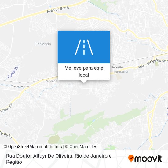 Rua Doutor Altayr De Oliveira mapa