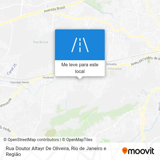 Rua Doutor Altayr De Oliveira mapa