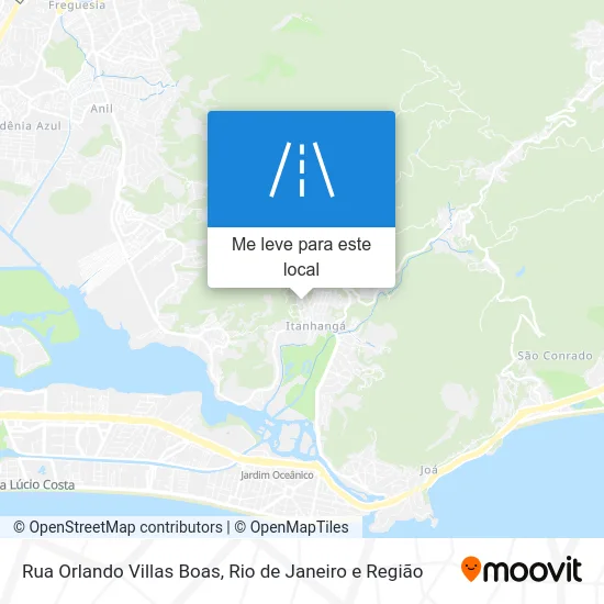 Rua Orlando Villas Boas mapa
