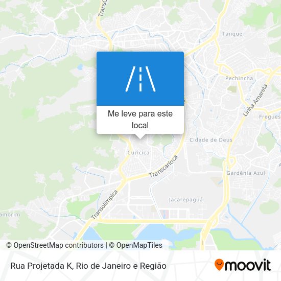 Rua Projetada K mapa