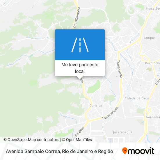 Avenida Sampaio Correa mapa