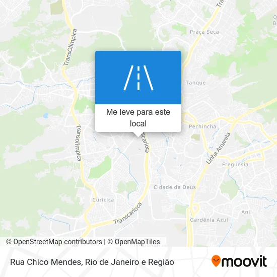 Rua Chico Mendes mapa