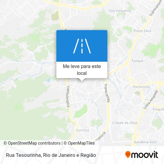 Rua Tesourinha mapa